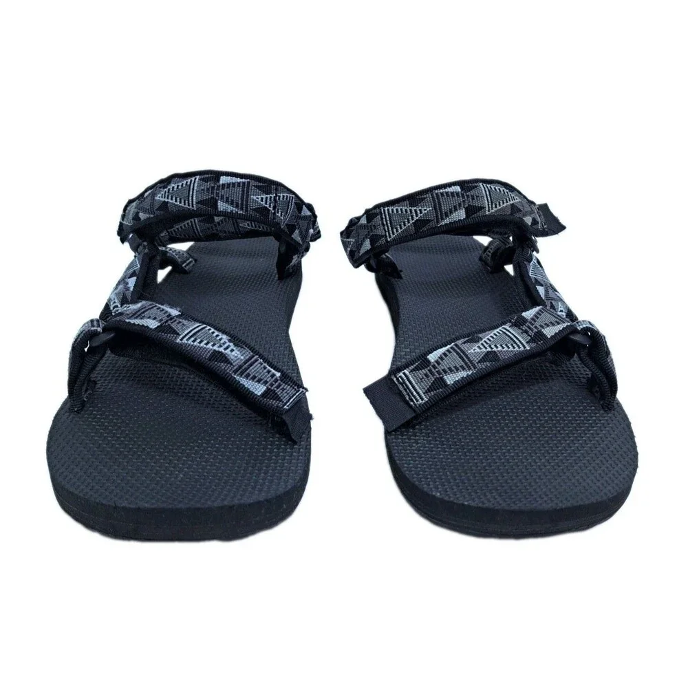 Teva Sandal Mens 11 Original Universal Black Gray Aztec Straps Outdoor Water